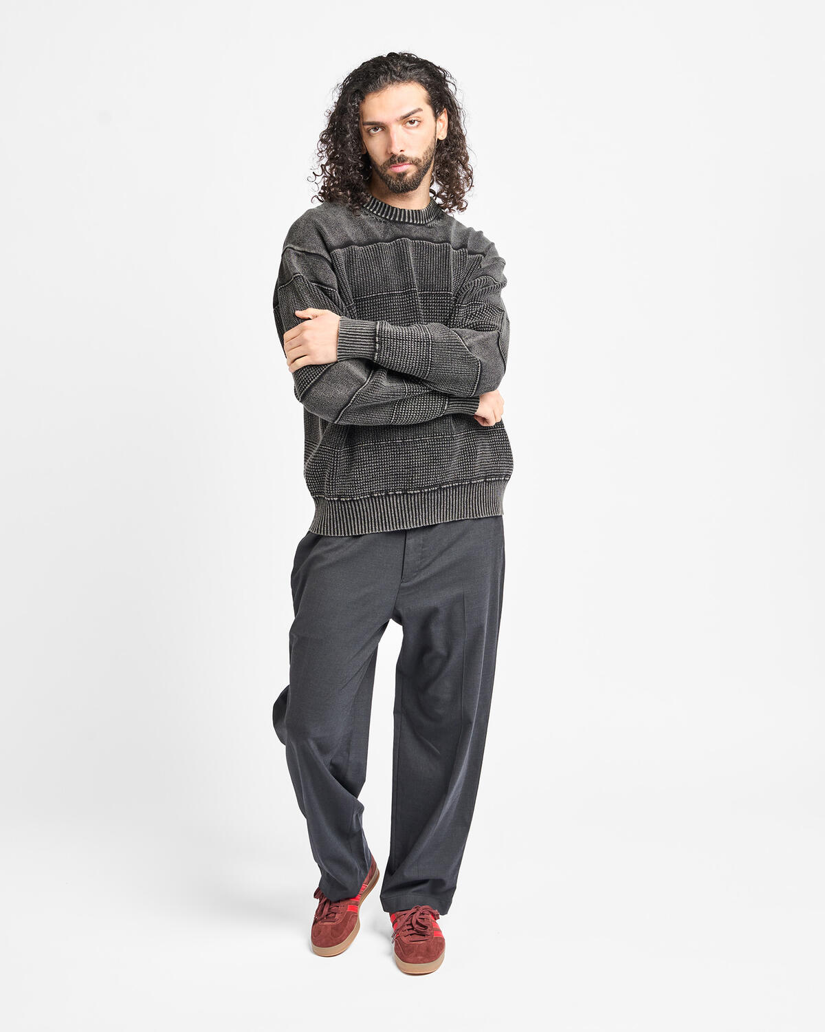 BEAMS SNOW WASH CREW NECK | 11151835147-18 | AFEW STORE